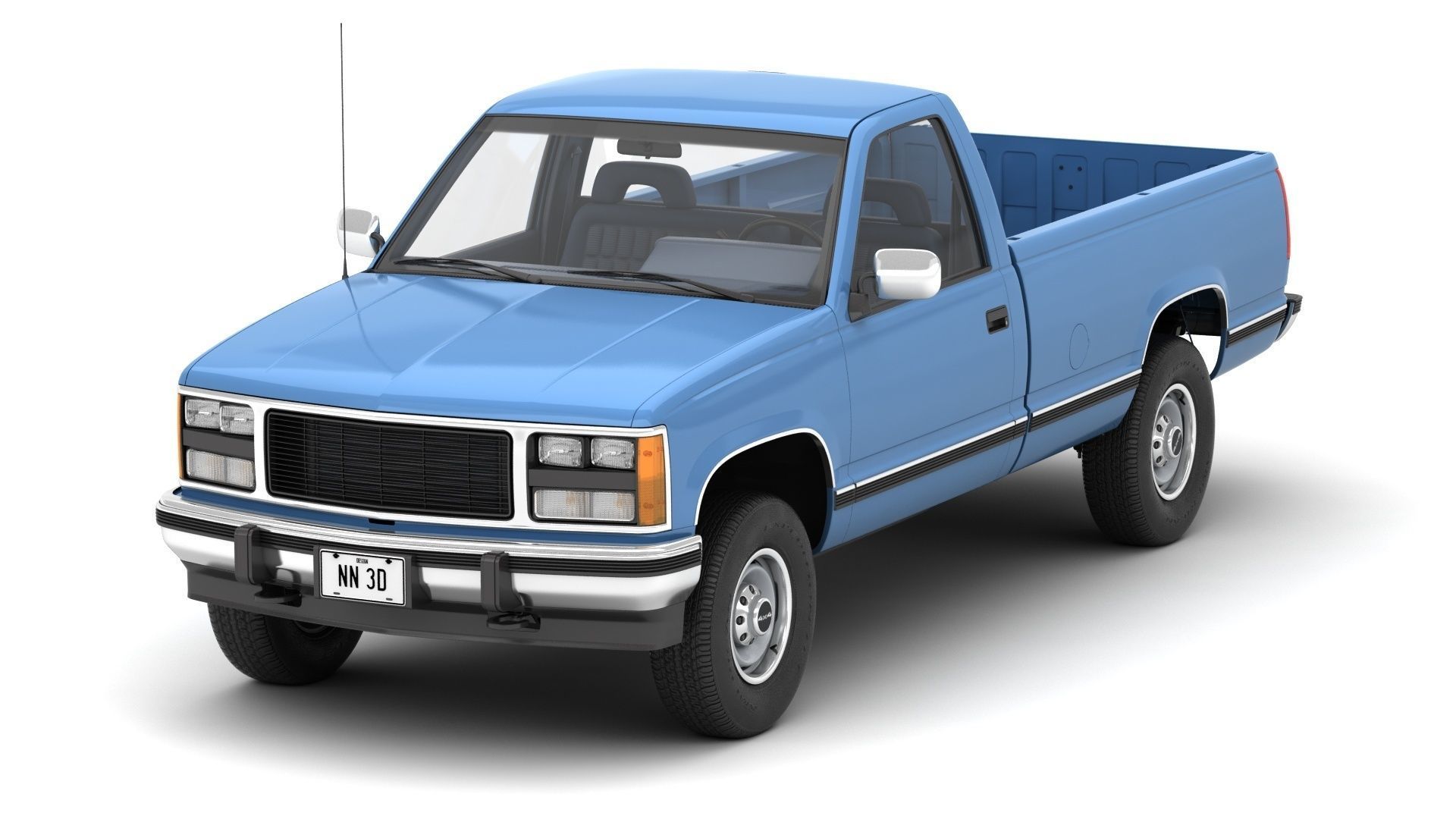 GENERIC PICKUP TRUCK 23 3D model_7