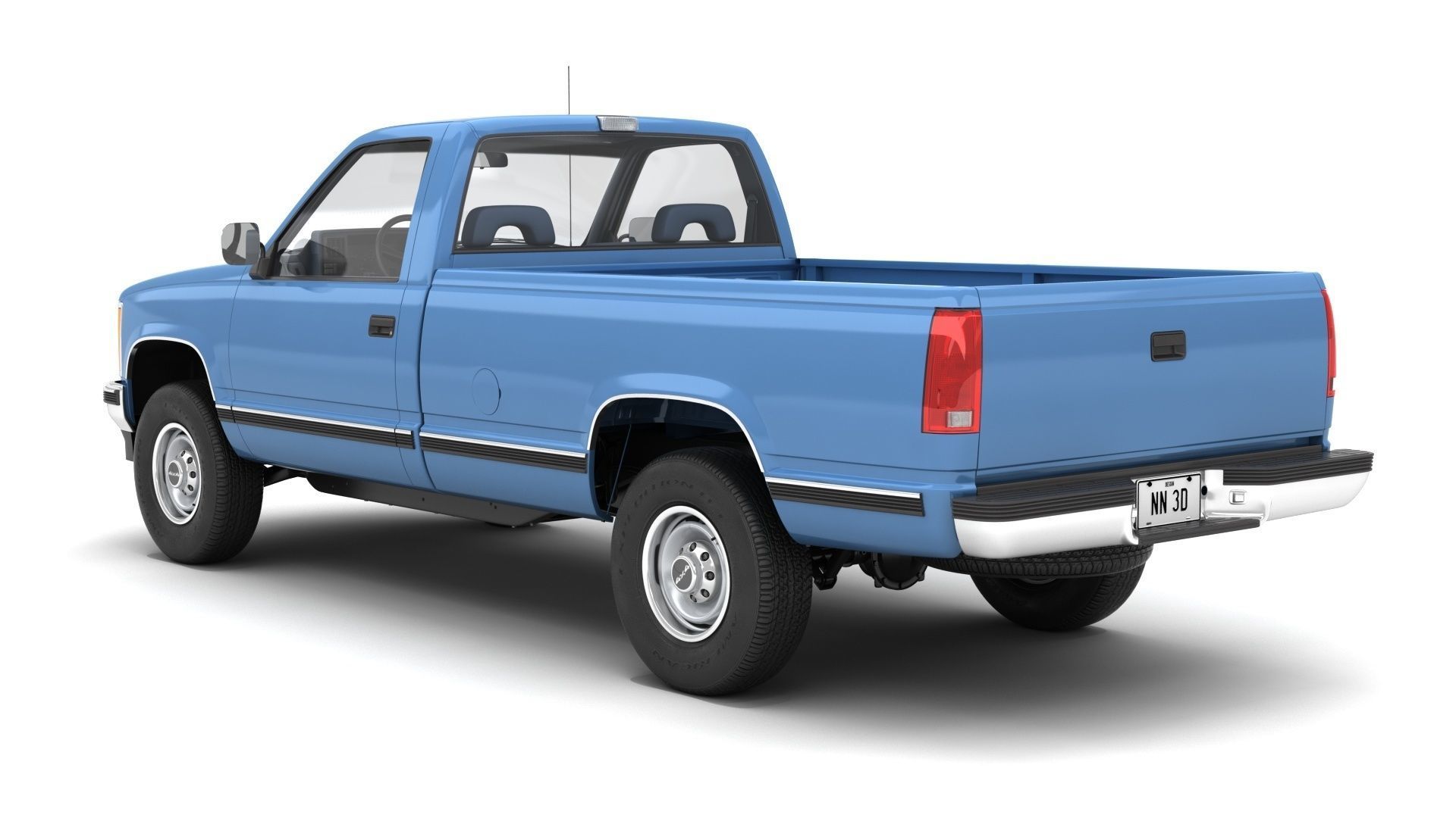 GENERIC PICKUP TRUCK 23 3D model_3