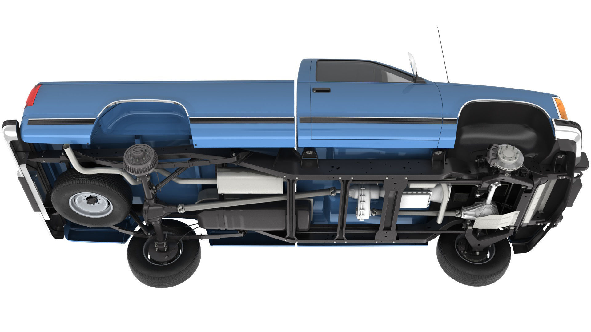 GENERIC PICKUP TRUCK 23 3D model_12