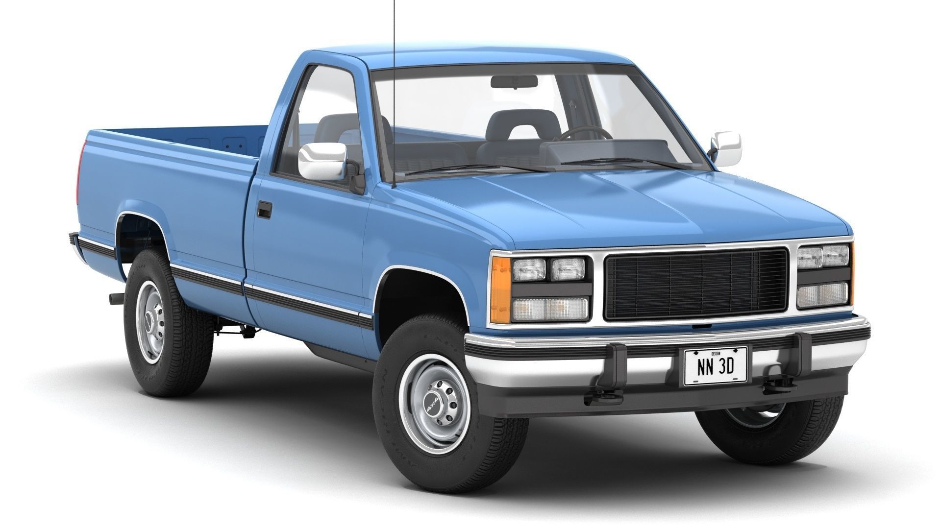 GENERIC PICKUP TRUCK 23 3D model_2