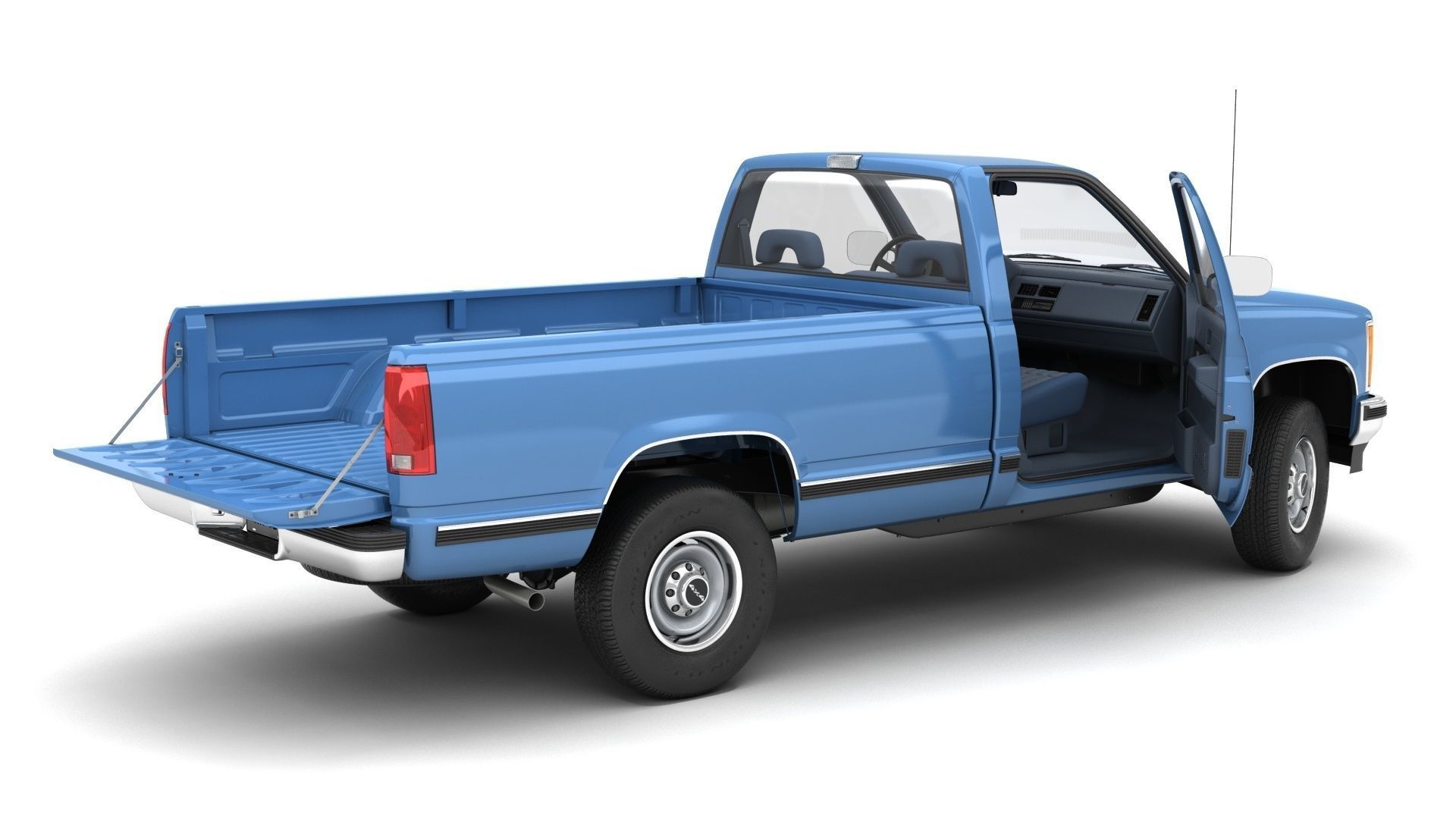GENERIC PICKUP TRUCK 23 3D model_5