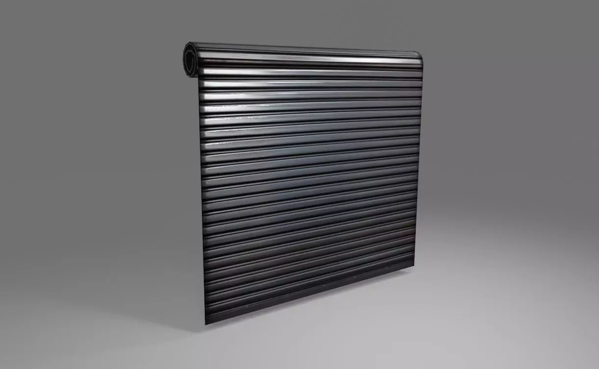 Roll-Up Door and Damaged Door - Warehouse - Porta de enrolar Low-poly 3D model