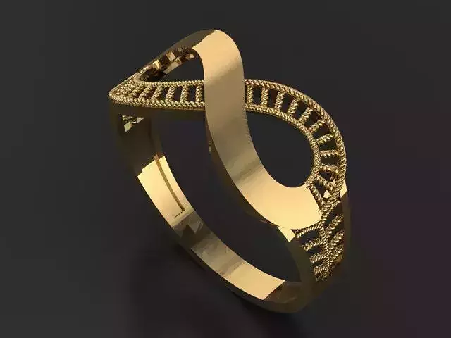 fusion women ring ultra light 3D print model
