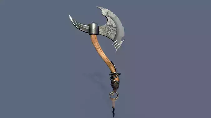 Stylized Axe Low-poly 3D model Low-poly 3D model
