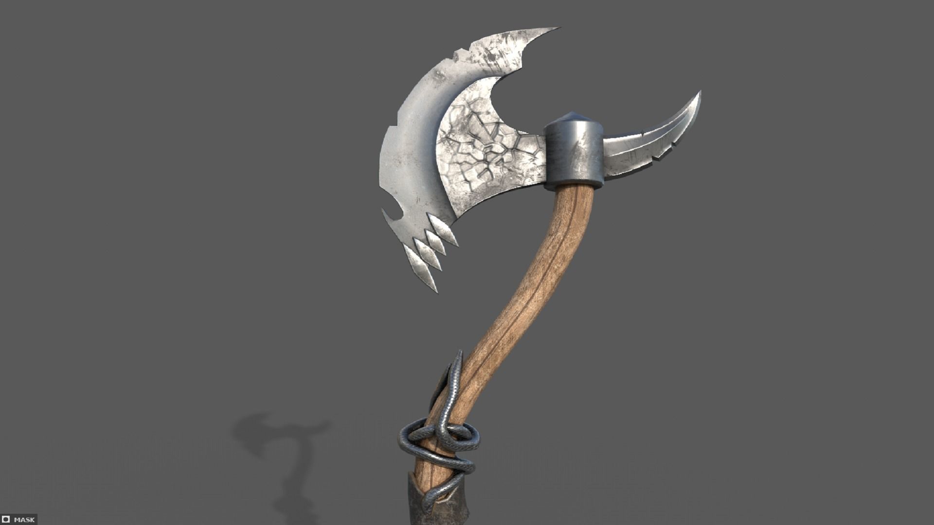 Stylized Axe Low-poly 3D model Low-poly 3D model_5