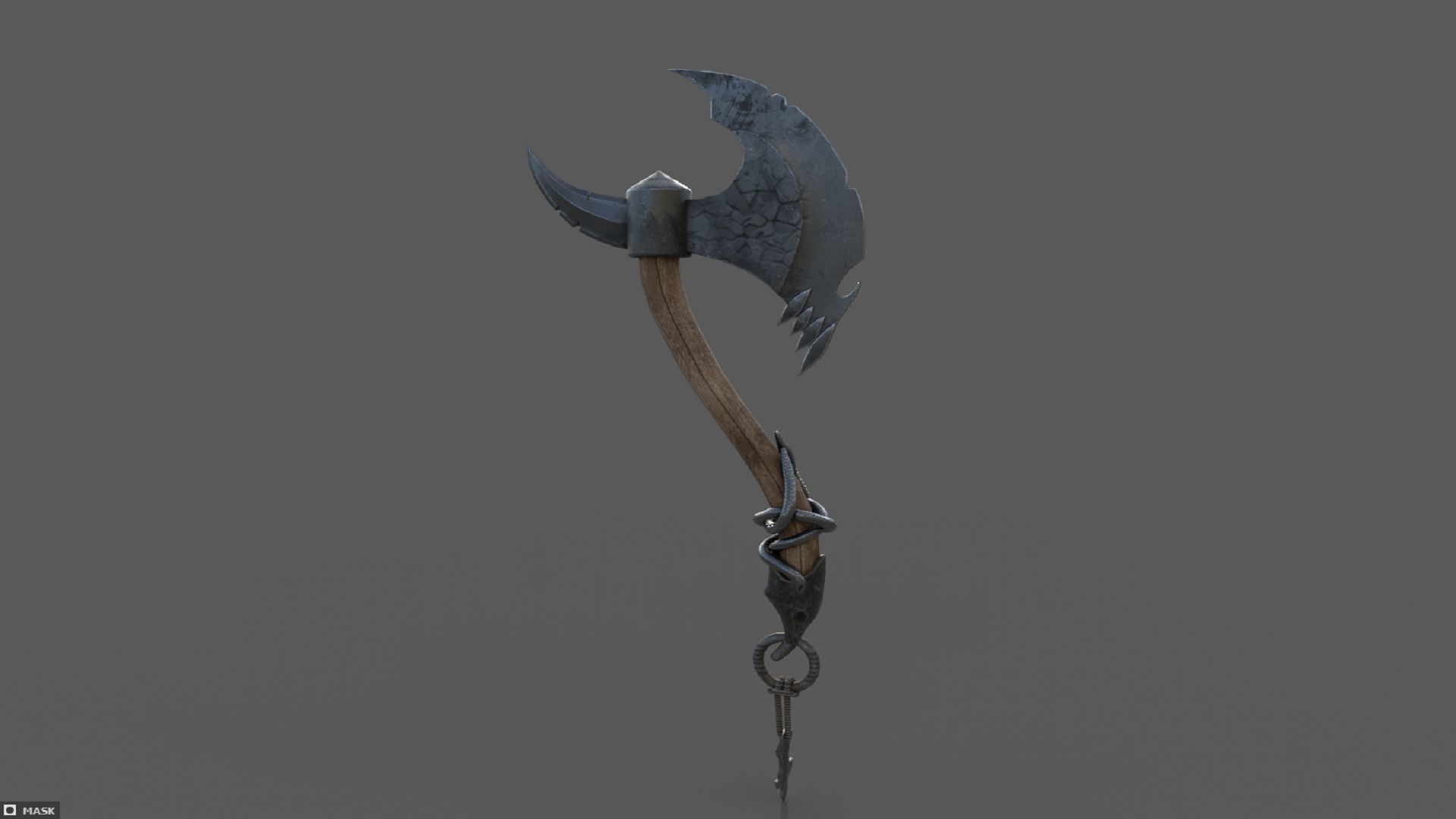 Stylized Axe Low-poly 3D model Low-poly 3D model_9