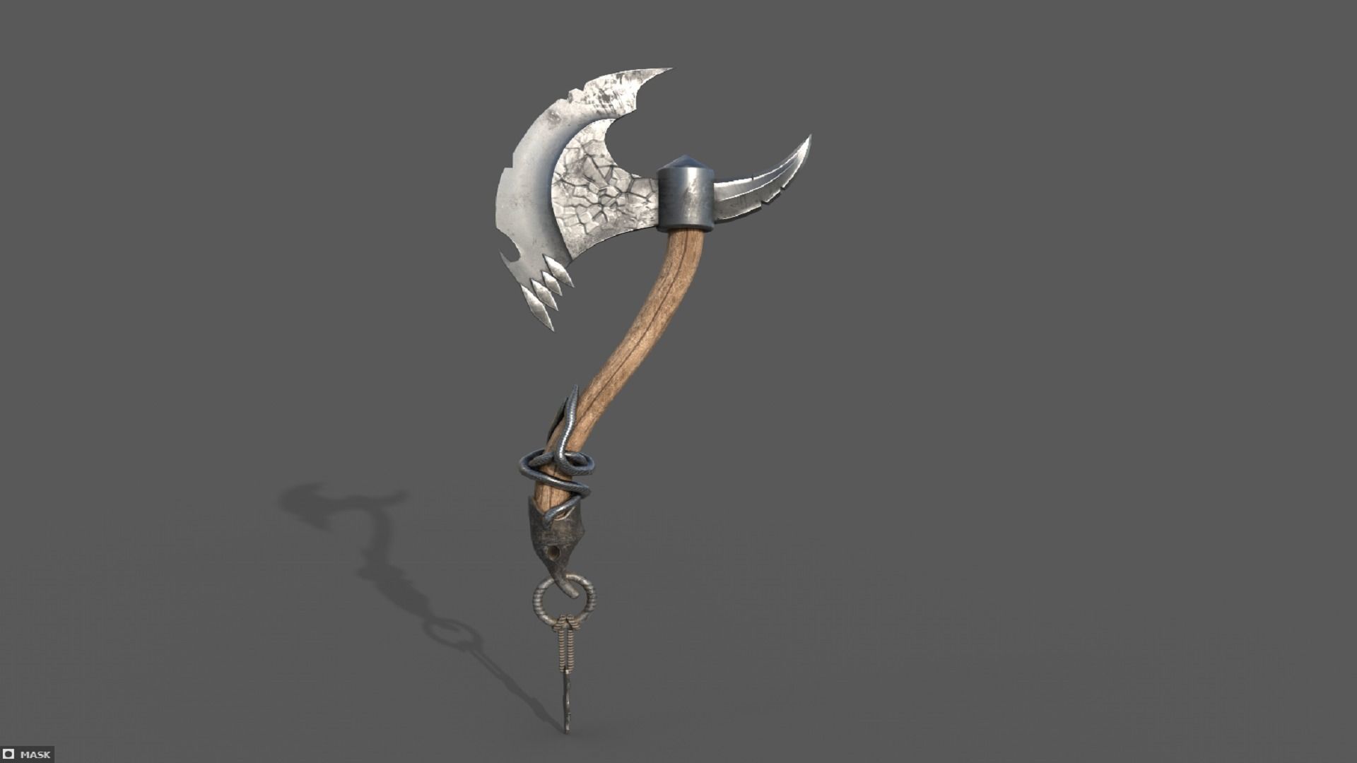 Stylized Axe Low-poly 3D model Low-poly 3D model_6