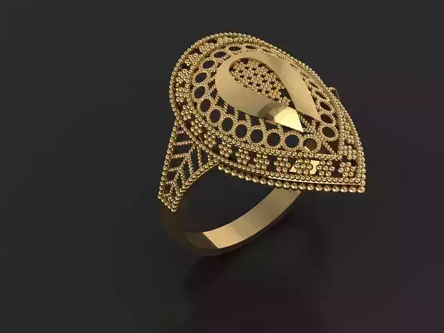 fusion women ring ultra light 3D print model