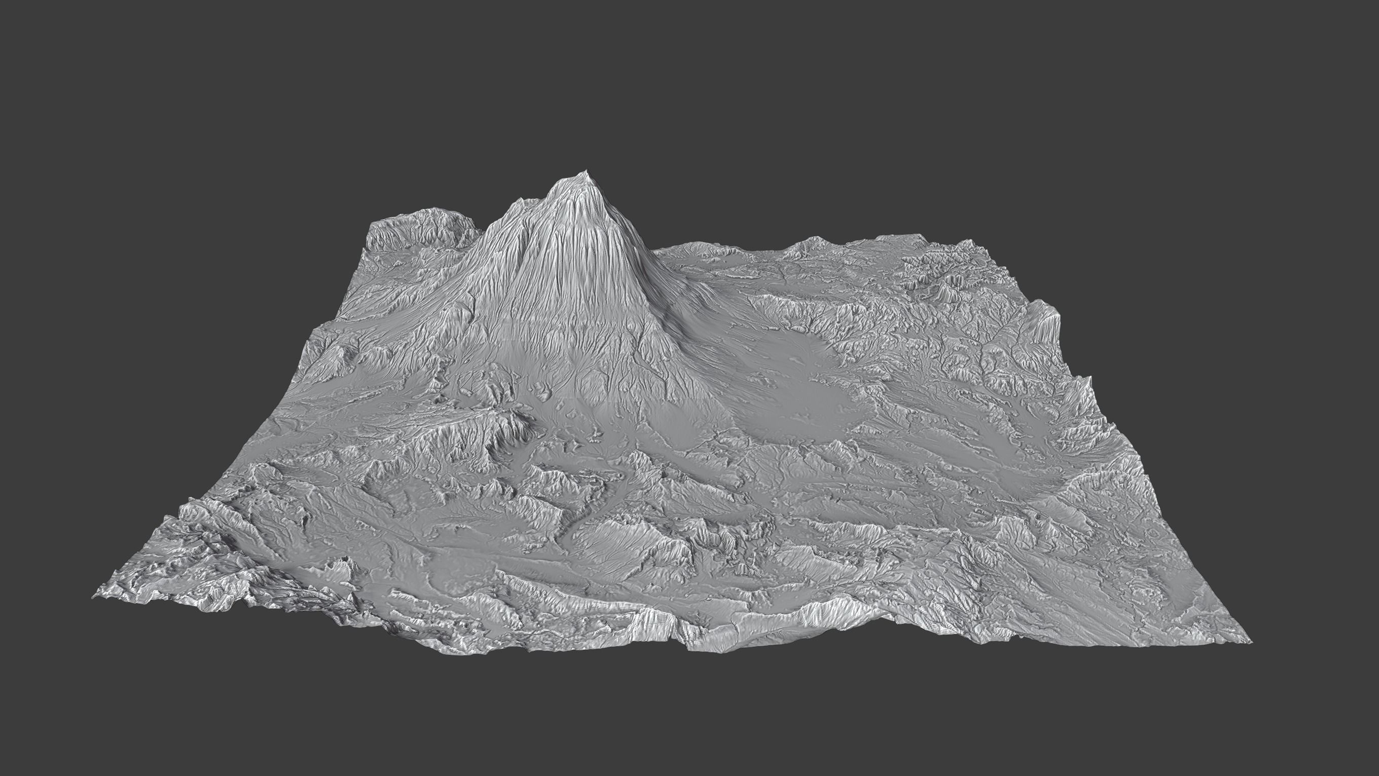 8K Mountain Valley Landscape 3D model_5