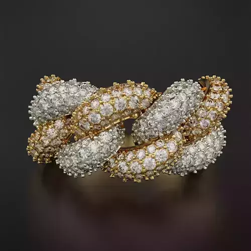 Cuban Ring 3D print model Cuban Ring 3D print model