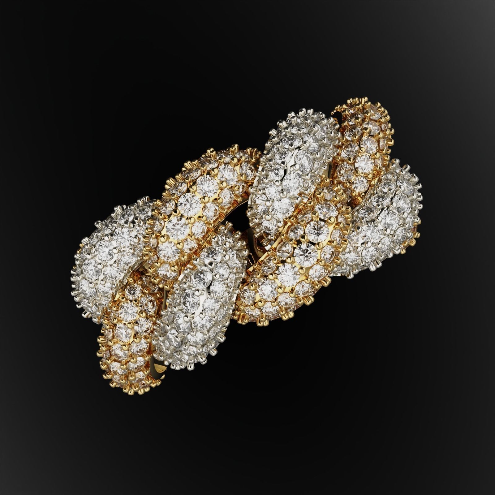 Cuban Ring 3D print model_1