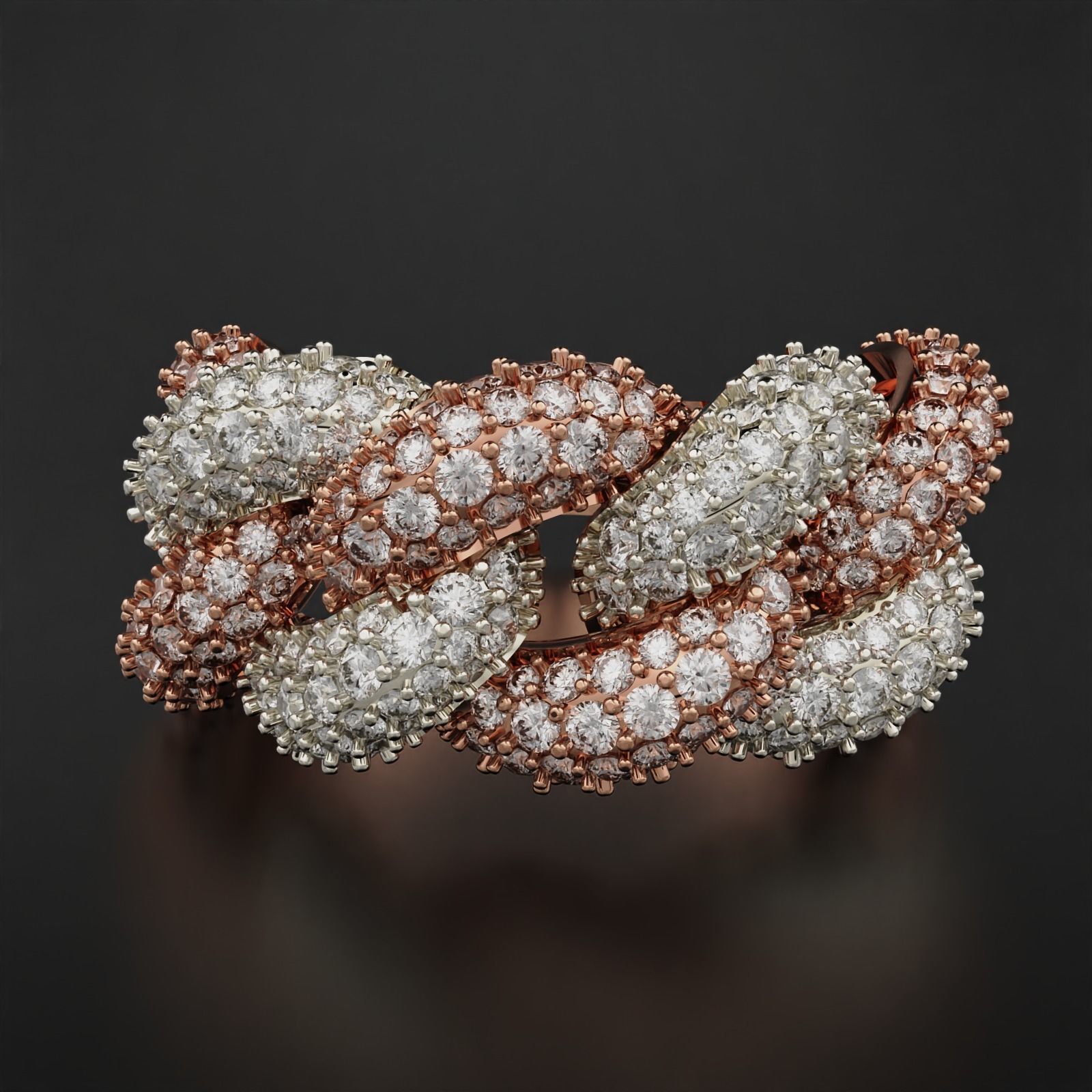 Cuban Ring 3D print model_11