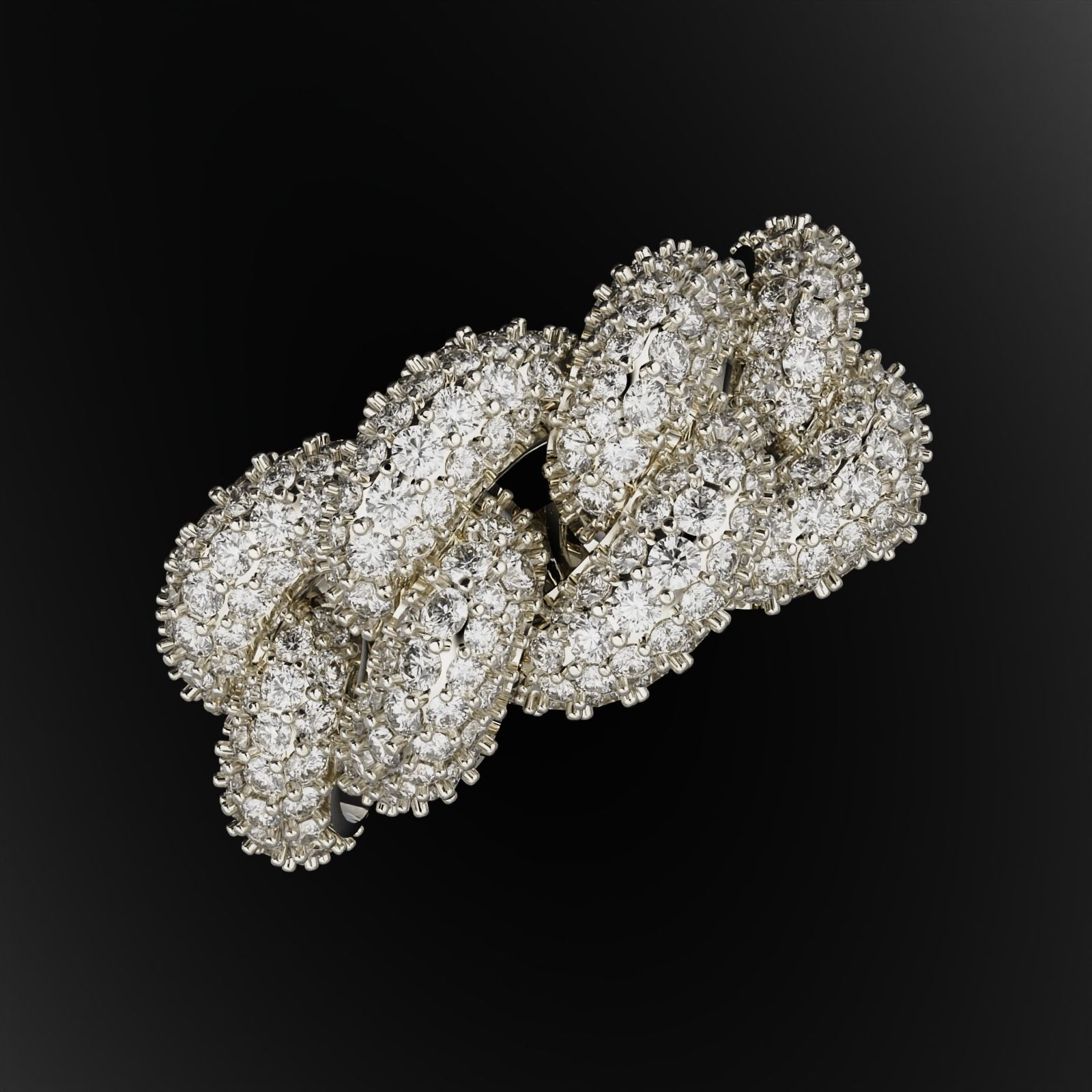 Cuban Ring 3D print model_3