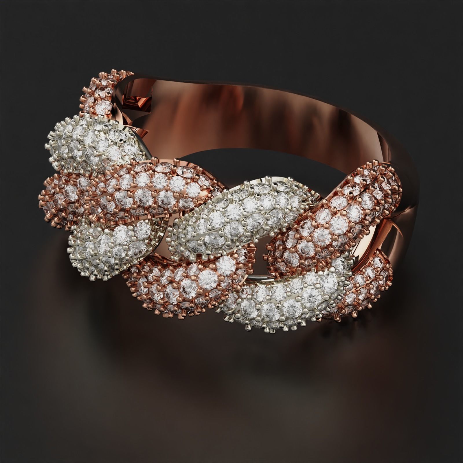 Cuban Ring 3D print model_14