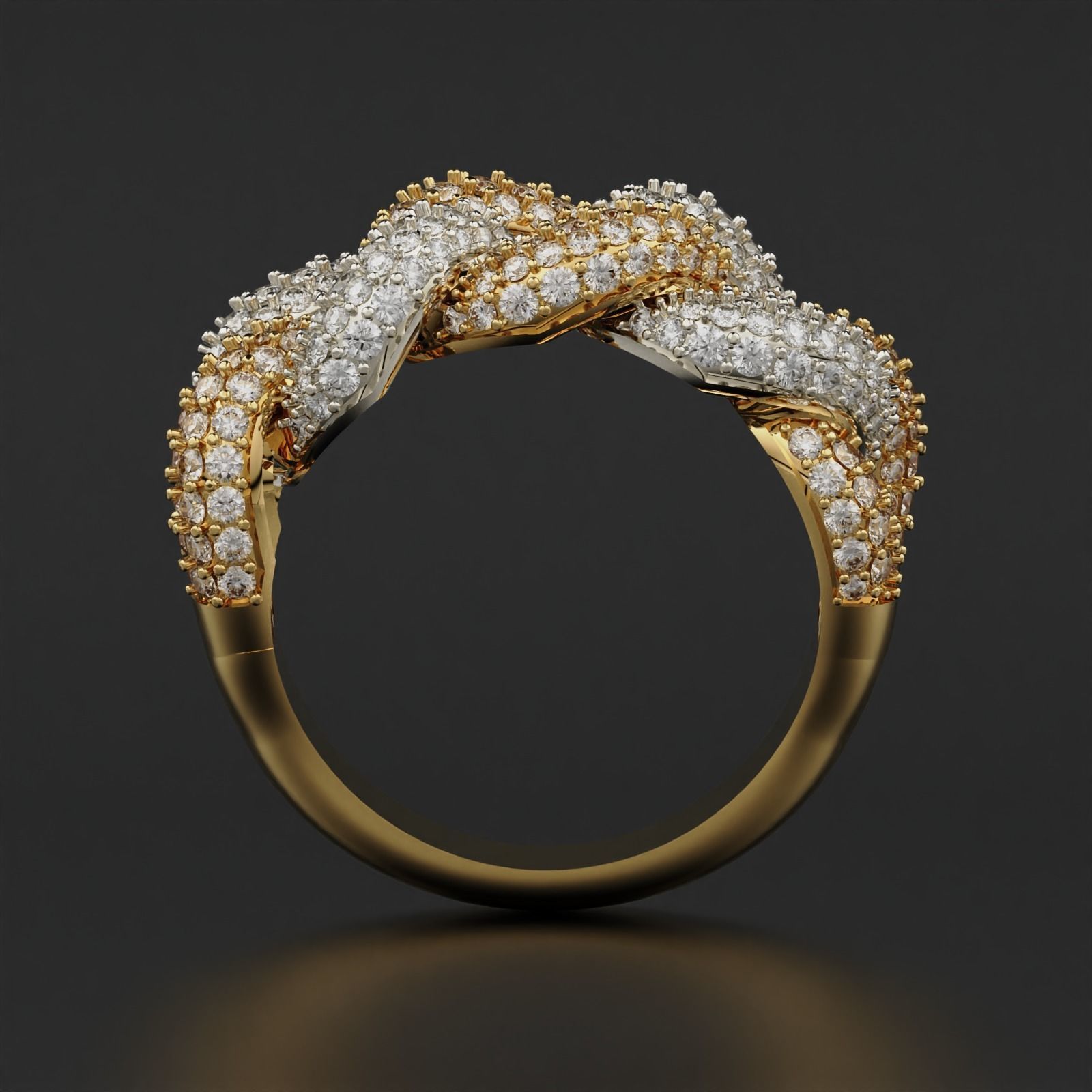 Cuban Ring 3D print model_9