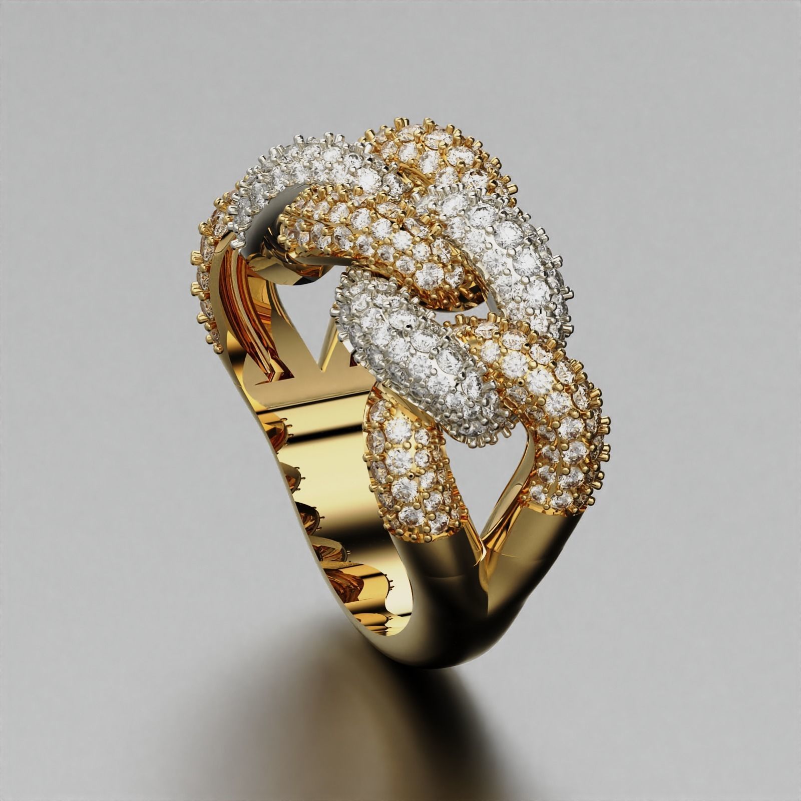 Cuban Ring 3D print model_5