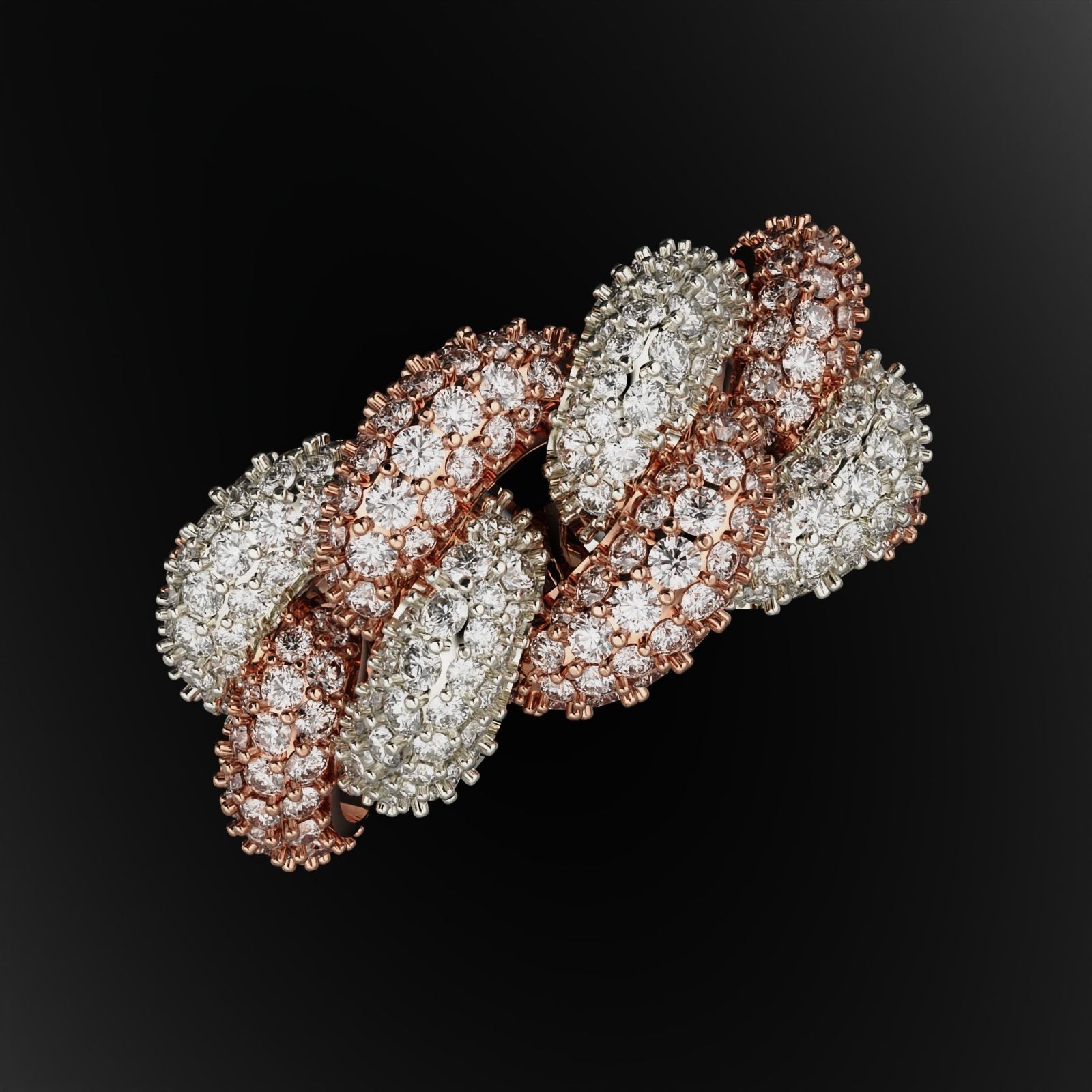 Cuban Ring 3D print model_2