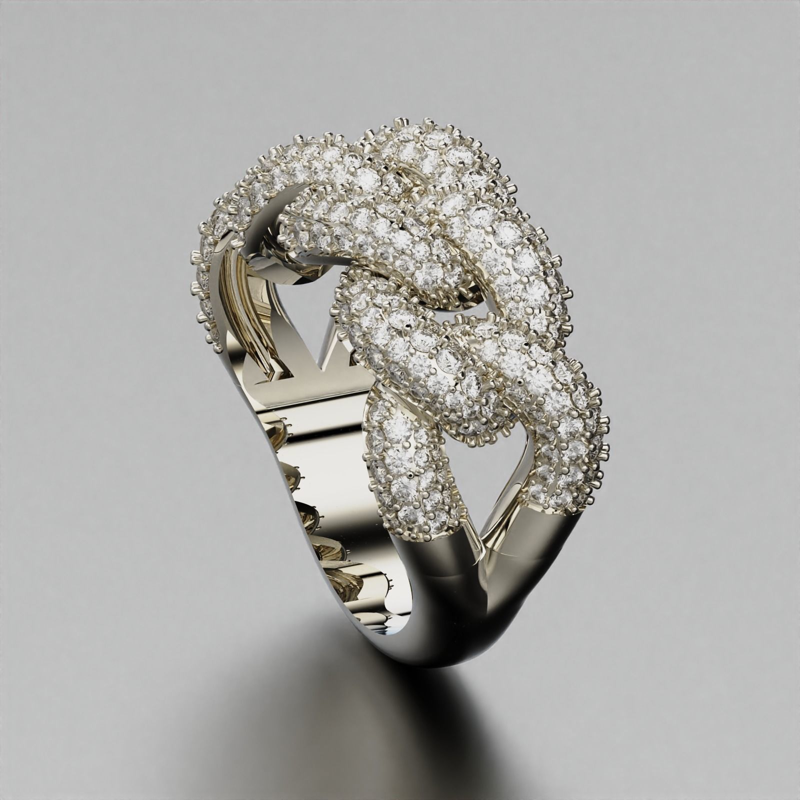 Cuban Ring 3D print model_7