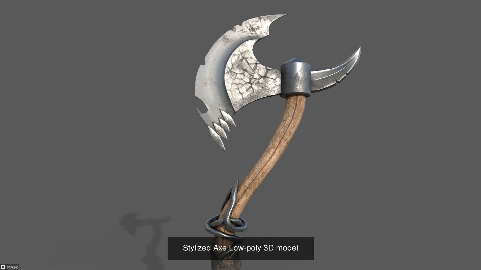 Stylized Cutlass Low-poly 3D model 3D Model Collection_6