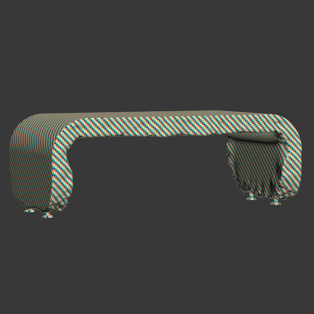 Richard concrete desk table by Bpoint  3D model_3