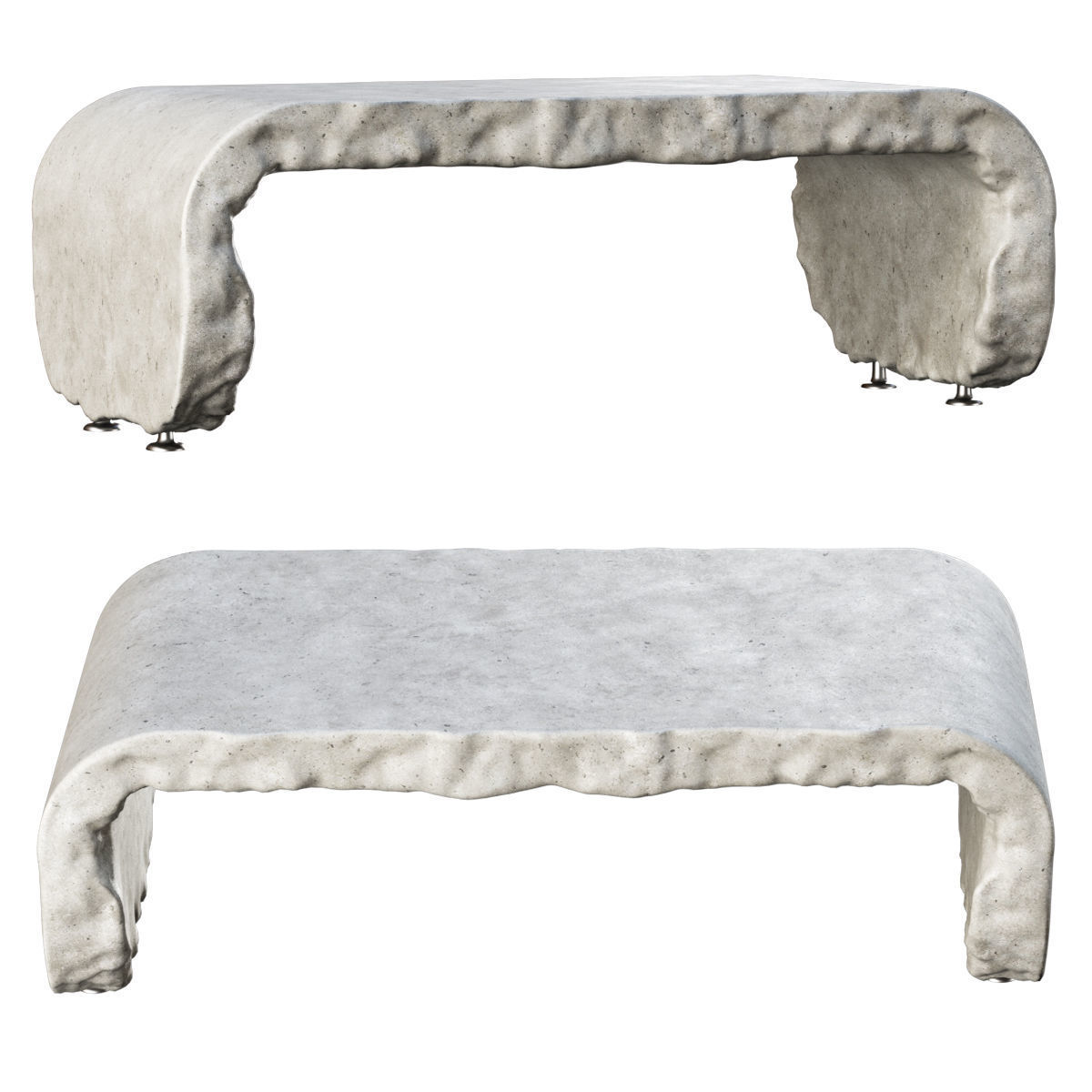 Richard concrete desk table by Bpoint  3D model_1