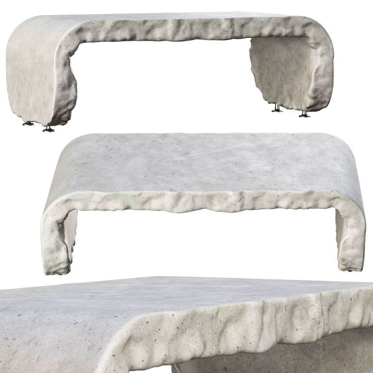 Richard concrete desk table by Bpoint  3D model_0