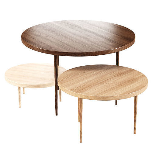 Cuda round tables 3D model