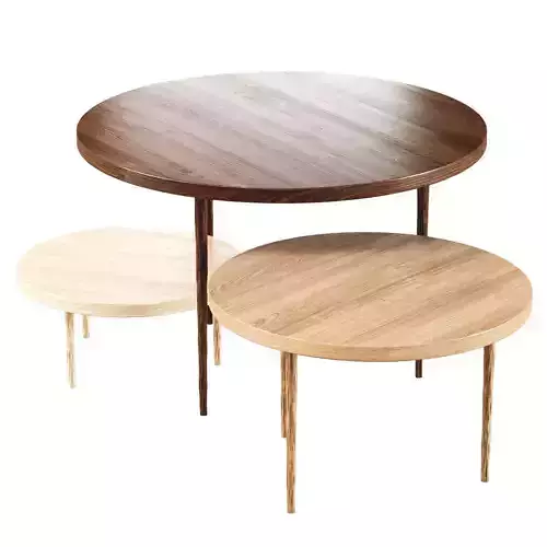 Cuda round tables 3D model