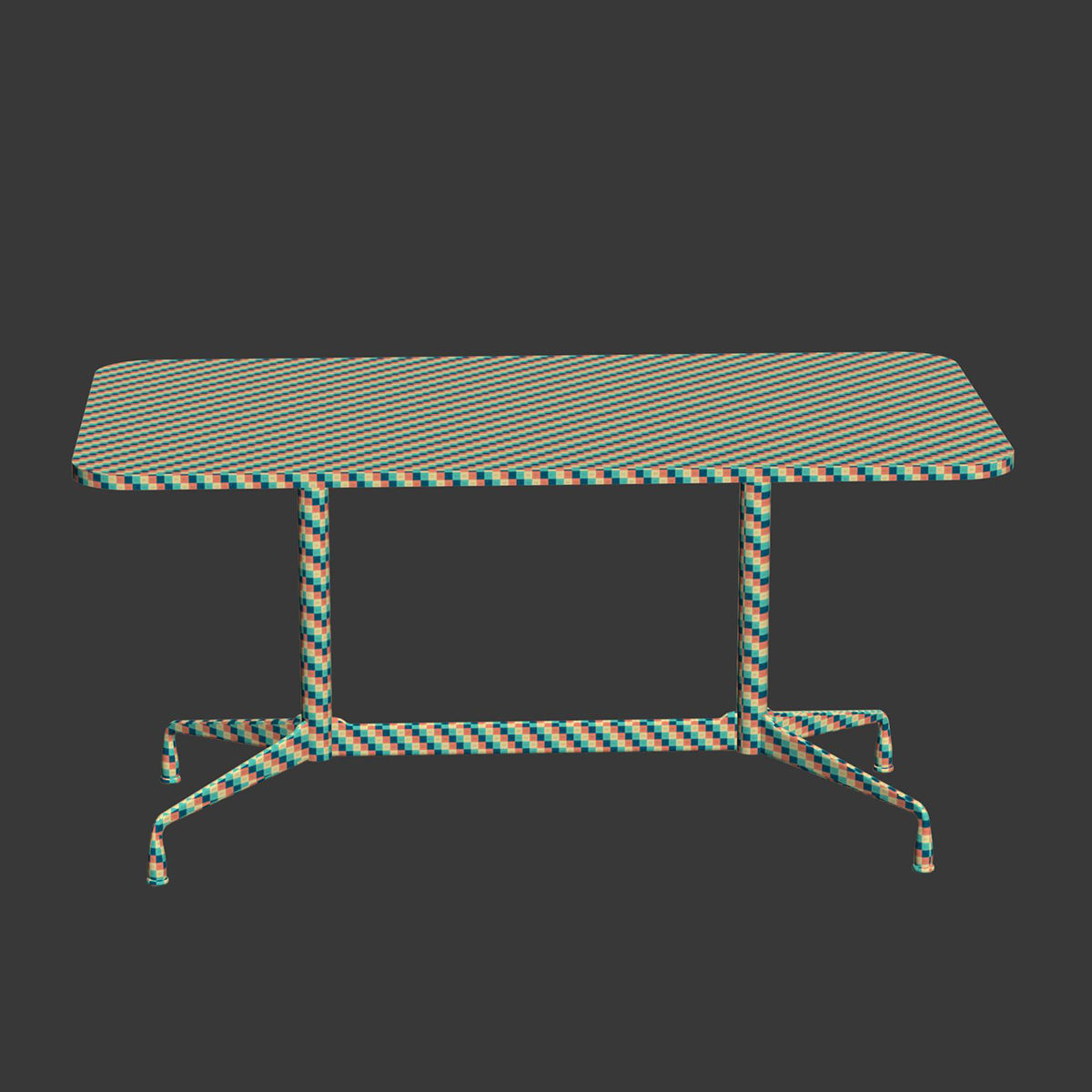 Fenix restaurant table R150  3D model_3