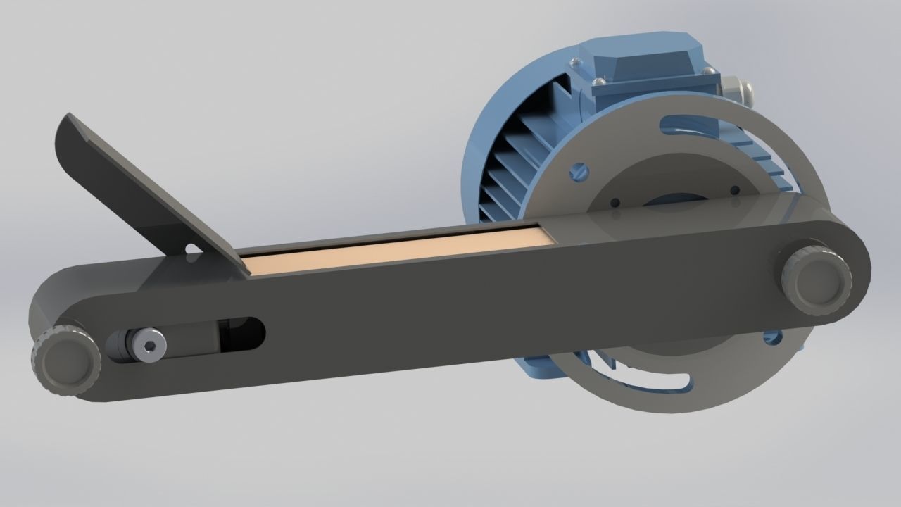 Belt grinder 3D print model_3