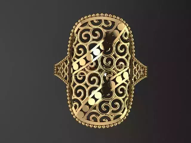 fusion women ring ultra light 3D print model