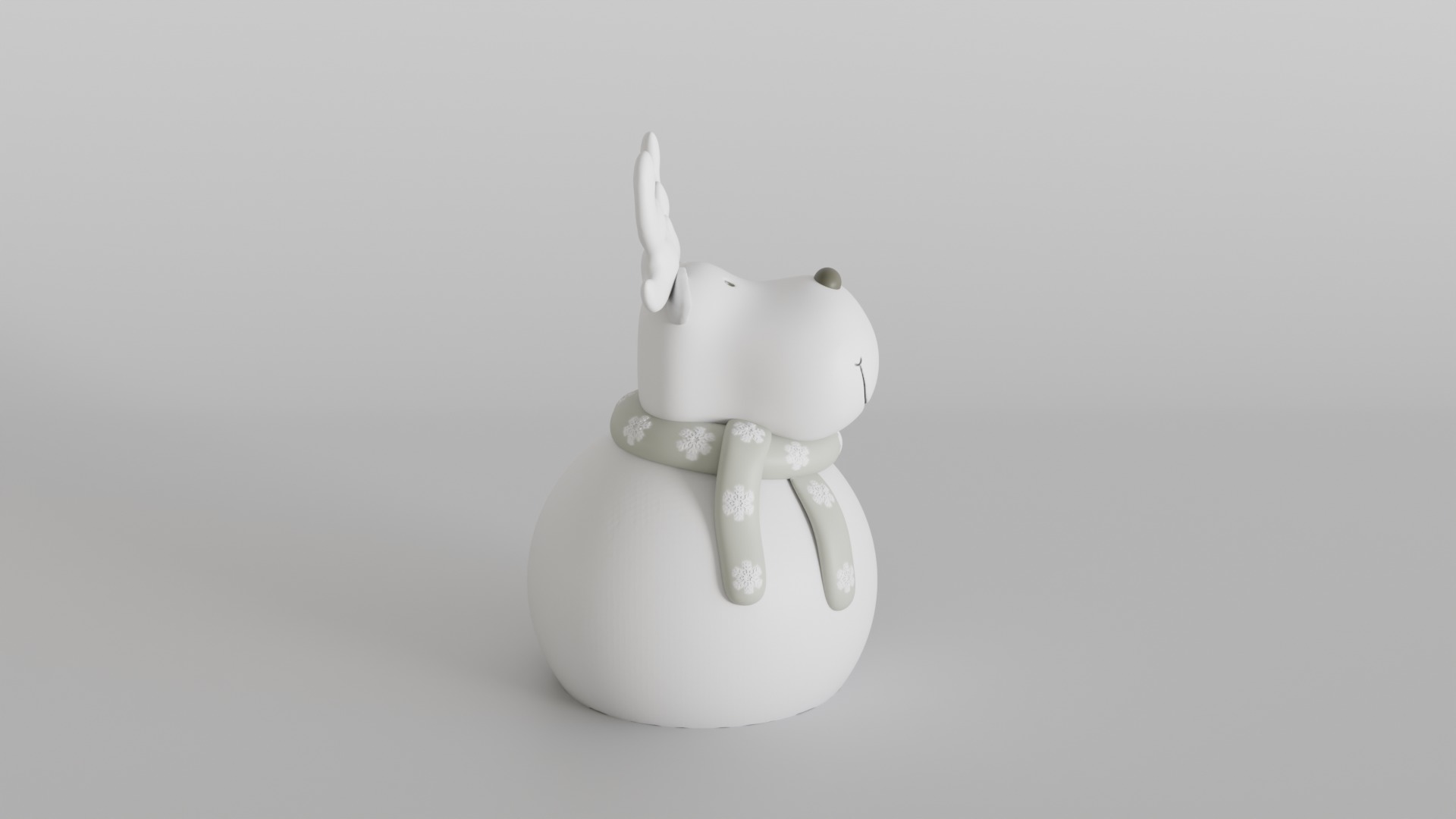 Adorable Snowman Reindeer for Christmas Decor  3D print model_2