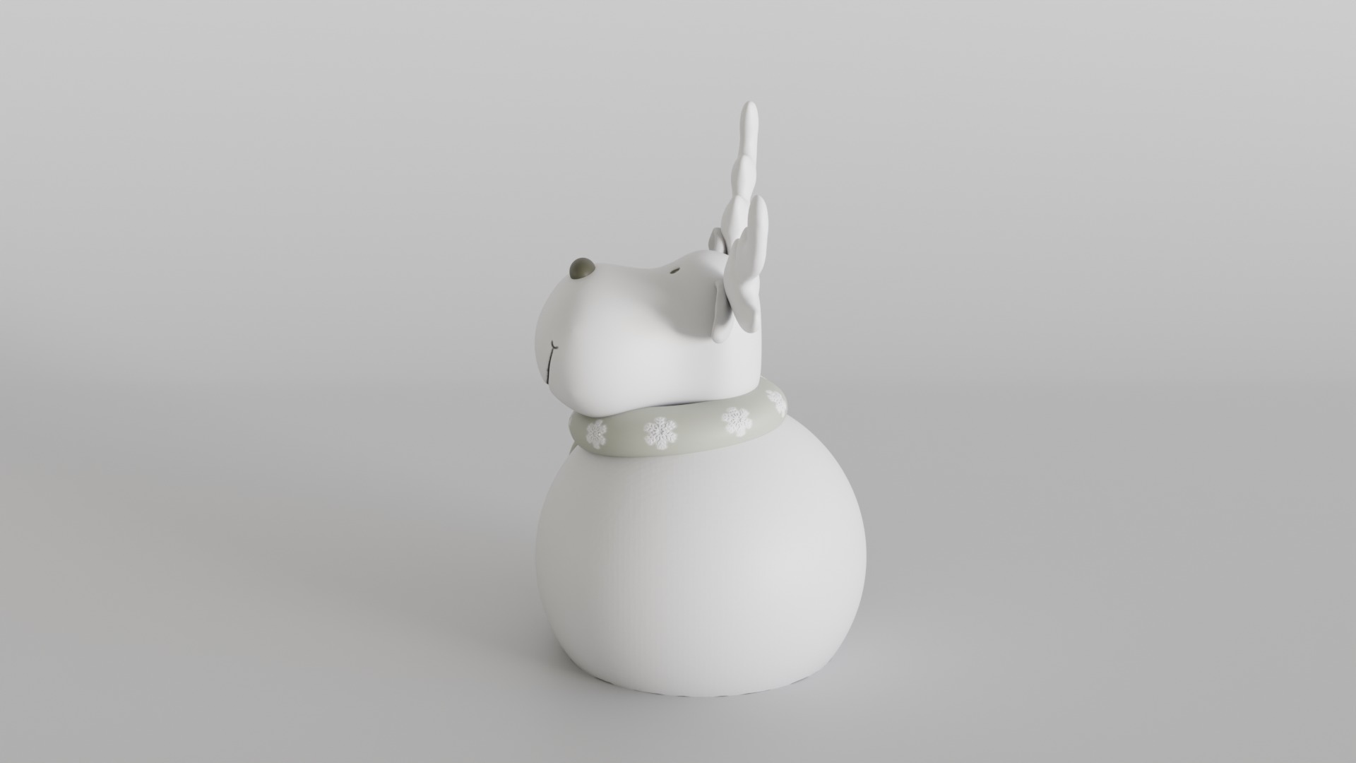 Adorable Snowman Reindeer for Christmas Decor  3D print model_6