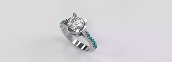 Stunning Round Engagement Ring Jewelry Ladies Bridal 