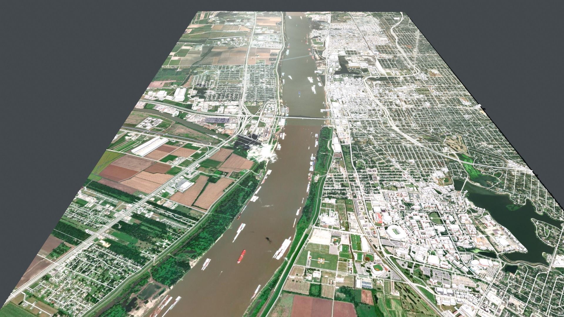 Cityscape Baton Rouge  Louisiana USA  3D model_6