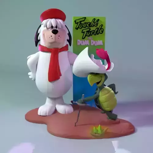 Touche Turtle and Dum Dum 3D print model
