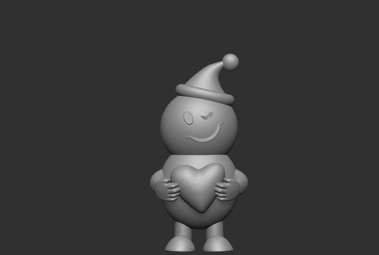 christmas emoji toy 3d printable model 3D print model_3