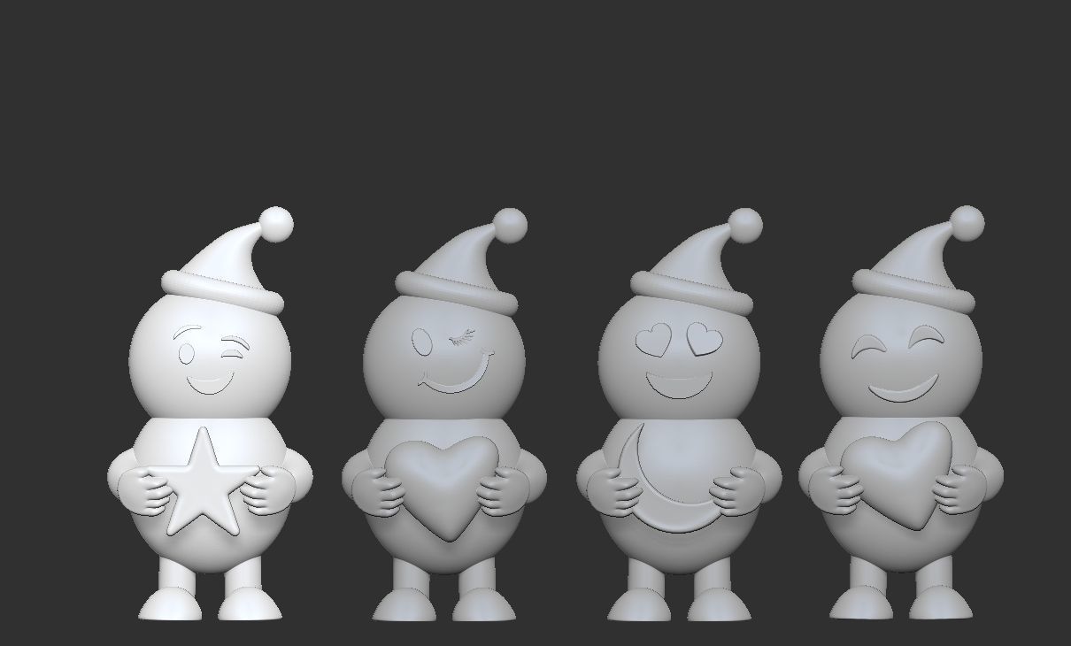christmas emoji toy 3d printable model 3D print model_9