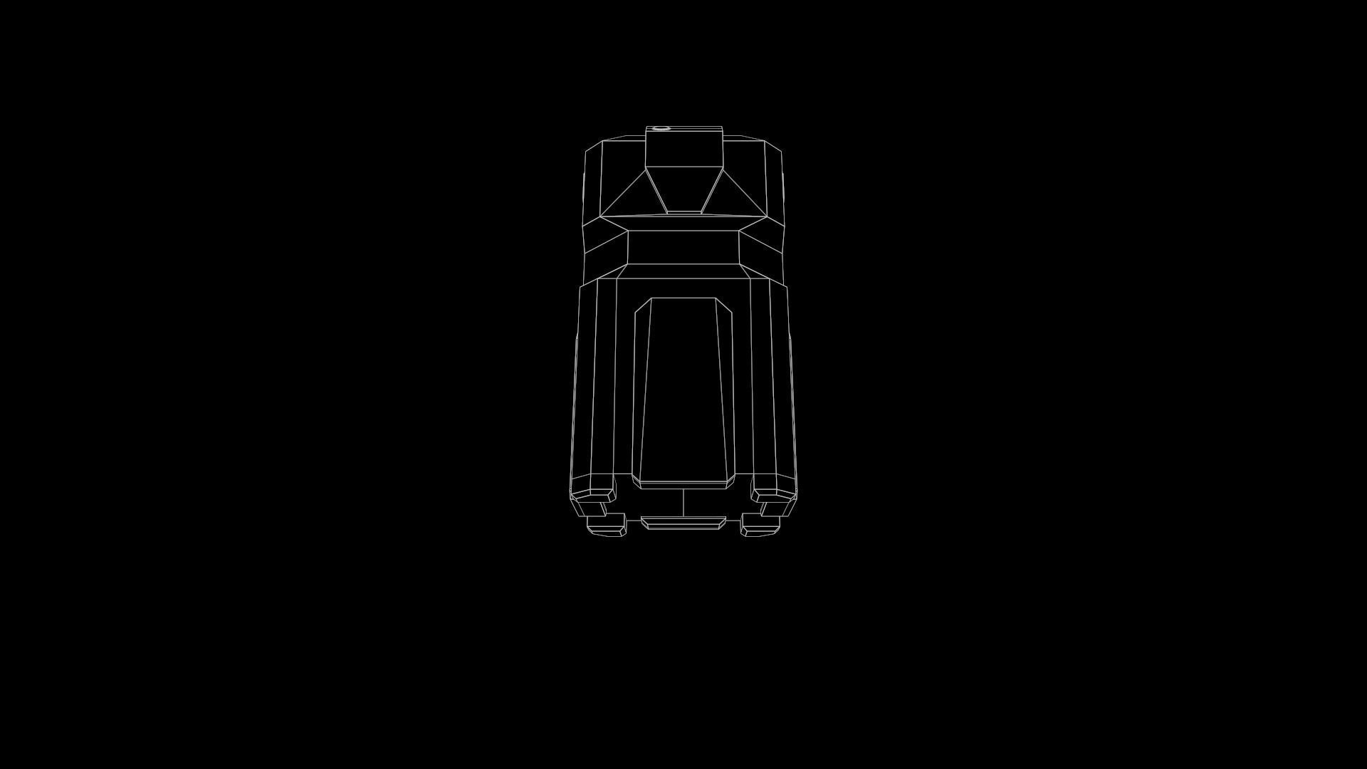 Garbage Container Sci-Fi Low-poly 3D model_17