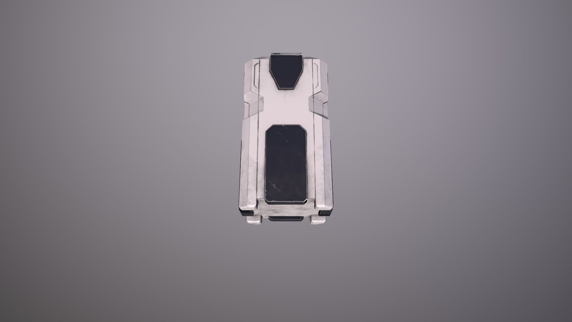 Garbage Container Sci-Fi Low-poly 3D model_6