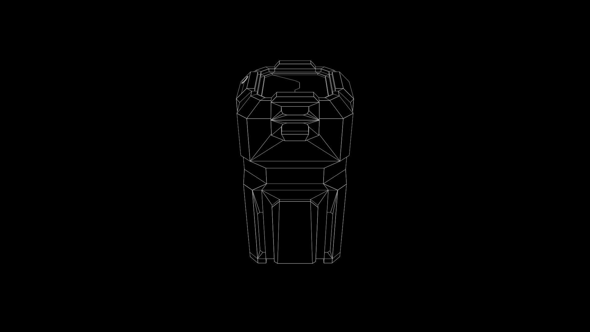 Garbage Container Sci-Fi Low-poly 3D model_14