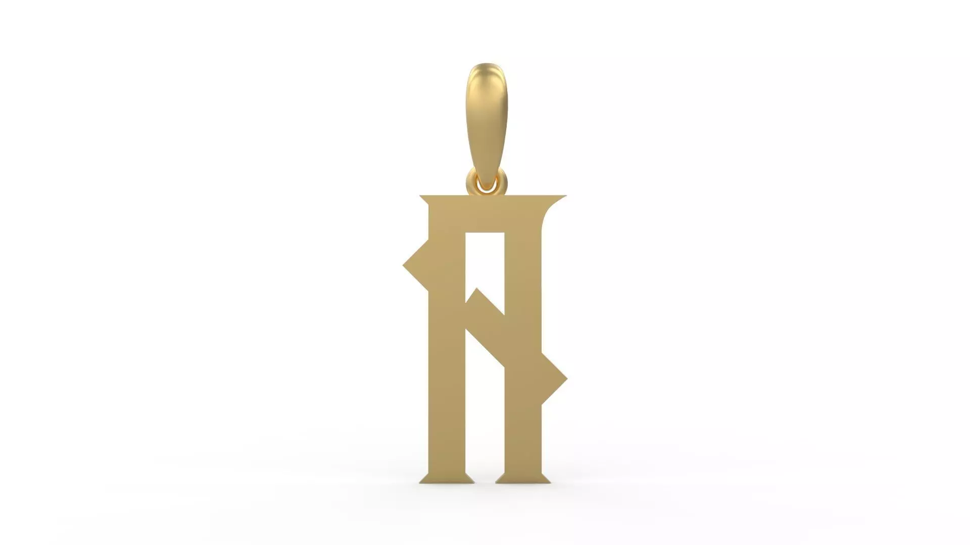 Initial Letters Pendant Crawler A 3D print model_0
