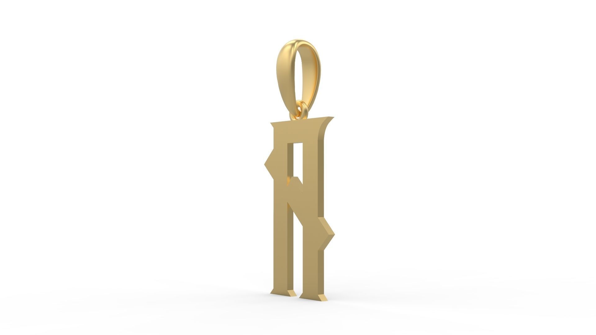 Initial Letters Pendant Crawler A 3D print model_1