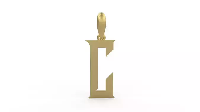 Initial Letters Pendant Crawler C