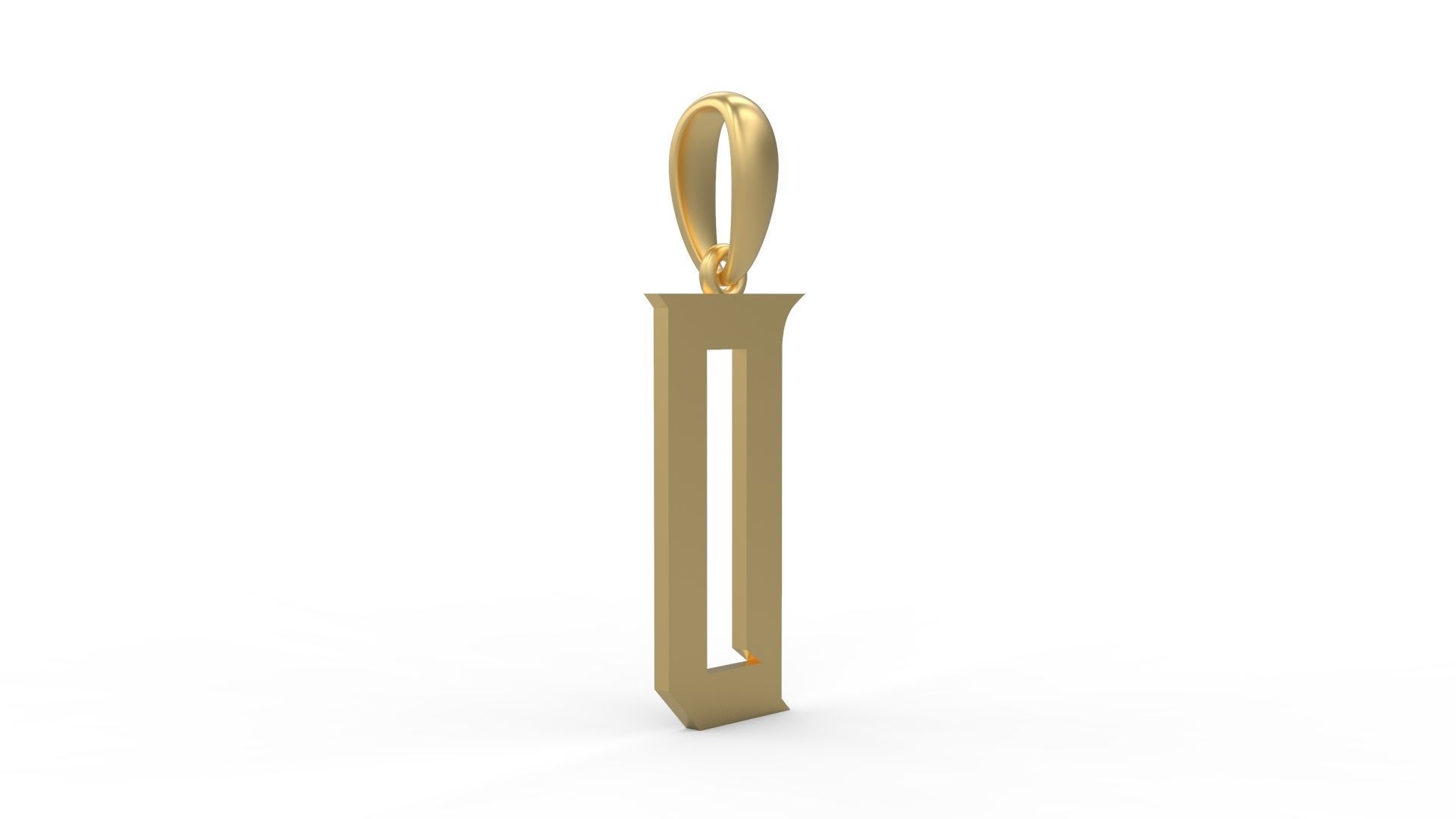 Initial Letters Pendant Crawler D 3D print model_3