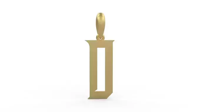 Initial Letters Pendant Crawler D