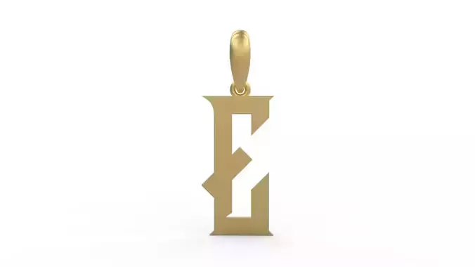 Initial Letters Pendant Crawler E