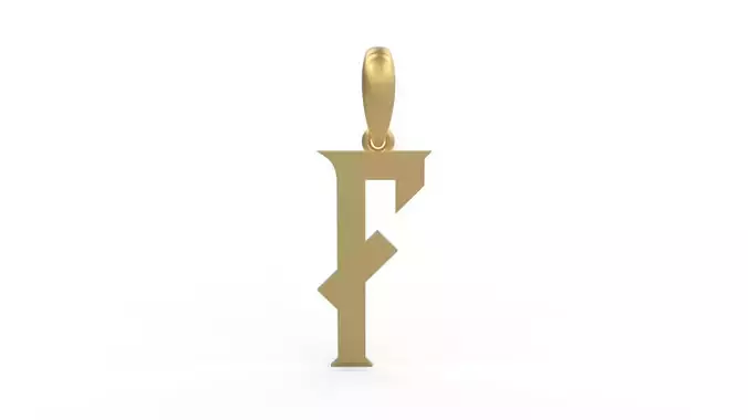 Initial Letters Pendant Crawler F