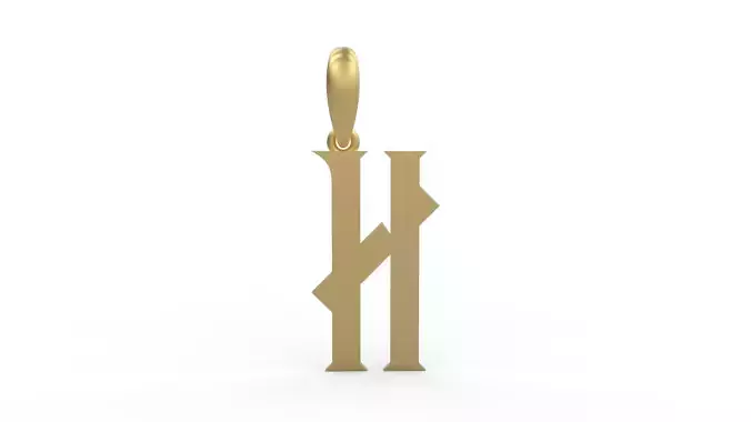 Initial Letters Pendant Crawler H
