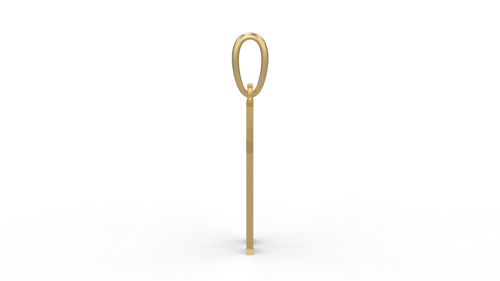 Initial Letters Pendant Crawler H 3D print model_2